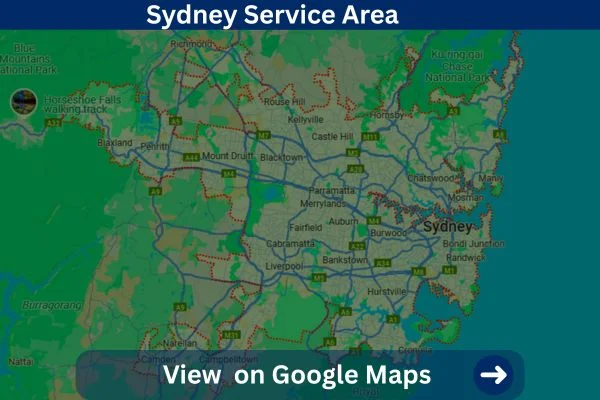Areas we service in Sydney